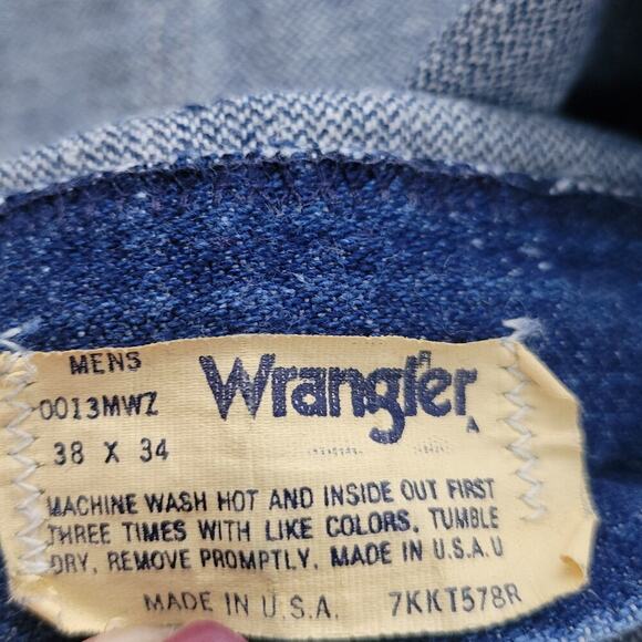 Wrangler Cowboy Cut Original Fit Heavyweight Vintage Men Jeans 38(36)x34(33) - Picture 2 of 11